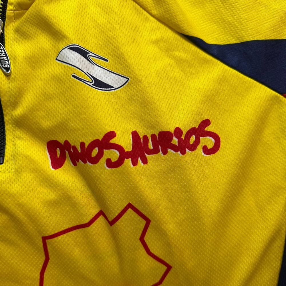 Suarez Dinos-Aurios Cycling Jersey Mens Small Yellow Maxxx Energy Quarter Zip - Picture 7 of 10